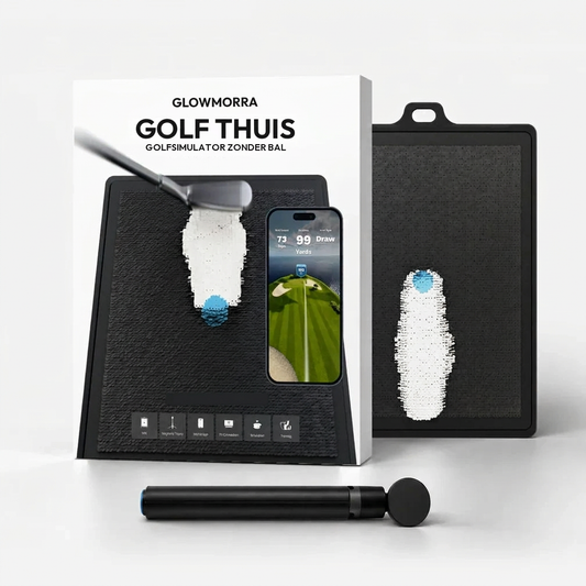 Glowmorra Golf Thuis Simulator met slagmat, statief en app